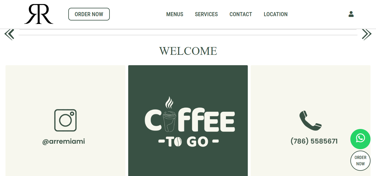 Coffee To Go - Sitio Web Gastronómico